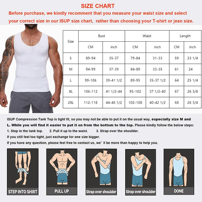 Flat Stomach Compression Shirts Men